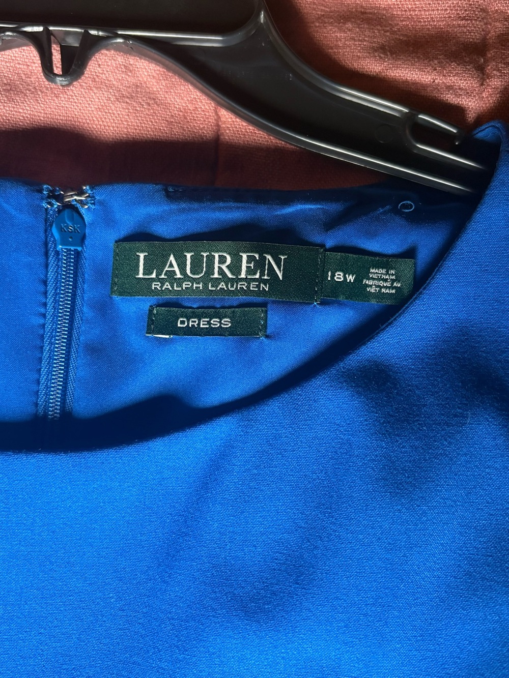 Lauren Ralph Lauren Blue & Green Dress- Colorblock- NWT- Size 18W - Picture 6 of 9